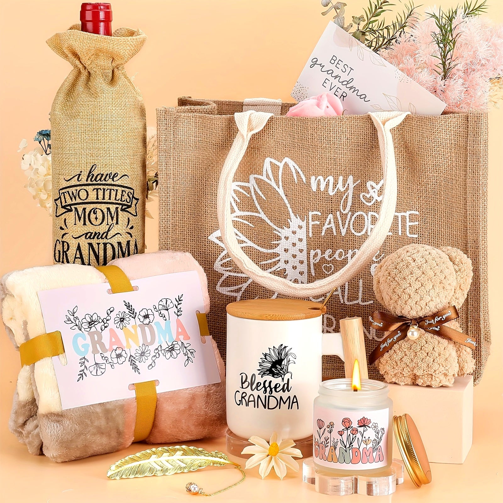 Grandma Self Care Beach Travel Bag Gift Set