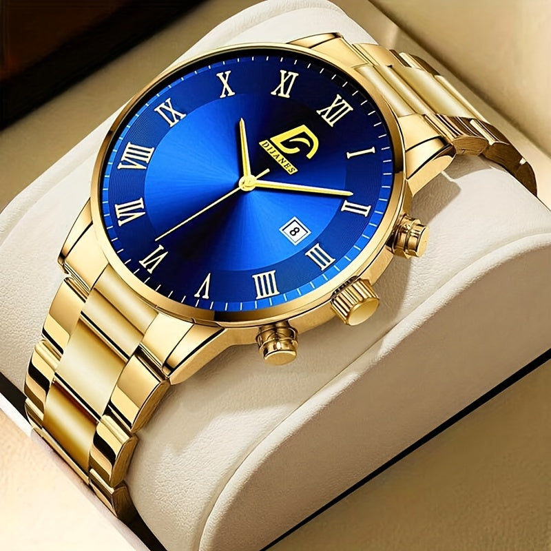 3pcs Stainless Steel Casual Watch Gift Set