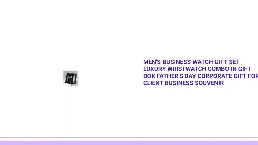 Men's Business Watch Gift Set Luxury Wristwatch Combo in Gift Box Father's Day Corporate Gift for Client Business Souvenir by@Outfy
