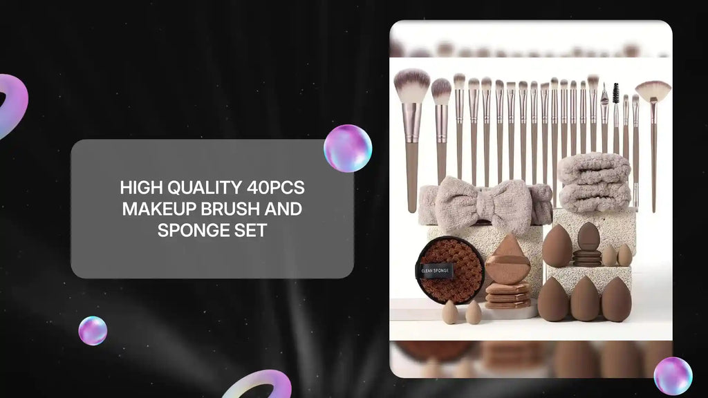 High Quality 40pcs Makeup Brush And Sponge Set by@Outfy