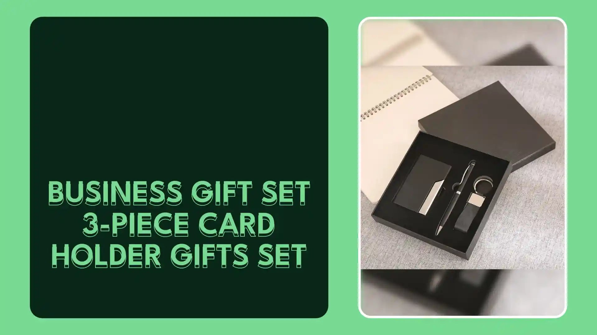 Business Gift Set 3-piece Card Holder Gifts Set by@Outfy