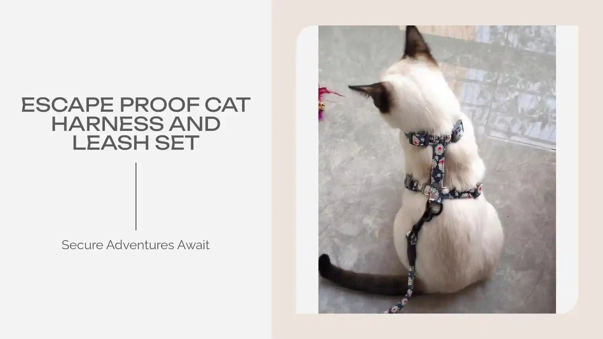 Escape Proof Cat Harness and Leash Set by@Outfy