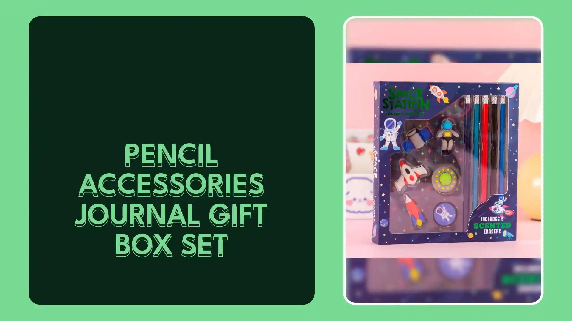 Pencil Accessories Journal Gift Box Set by@Outfy
