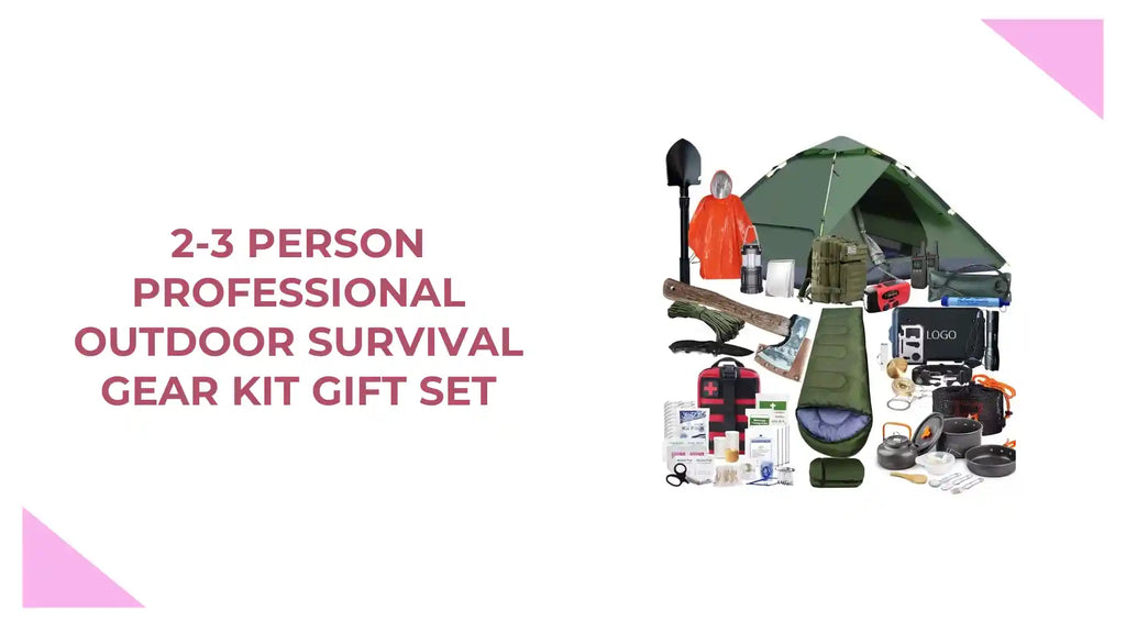 2-3 Person Professional Outdoor Survival Gear Kit Gift Set by@Outfy
