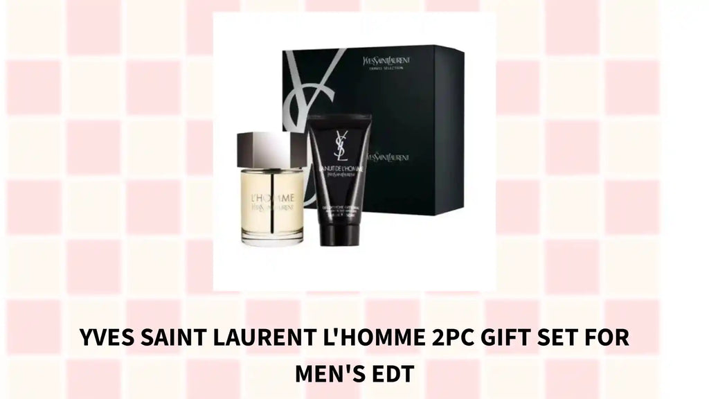 Yves Saint Laurent L'Homme 2pc Gift Set For Men's EDT by@Outfy