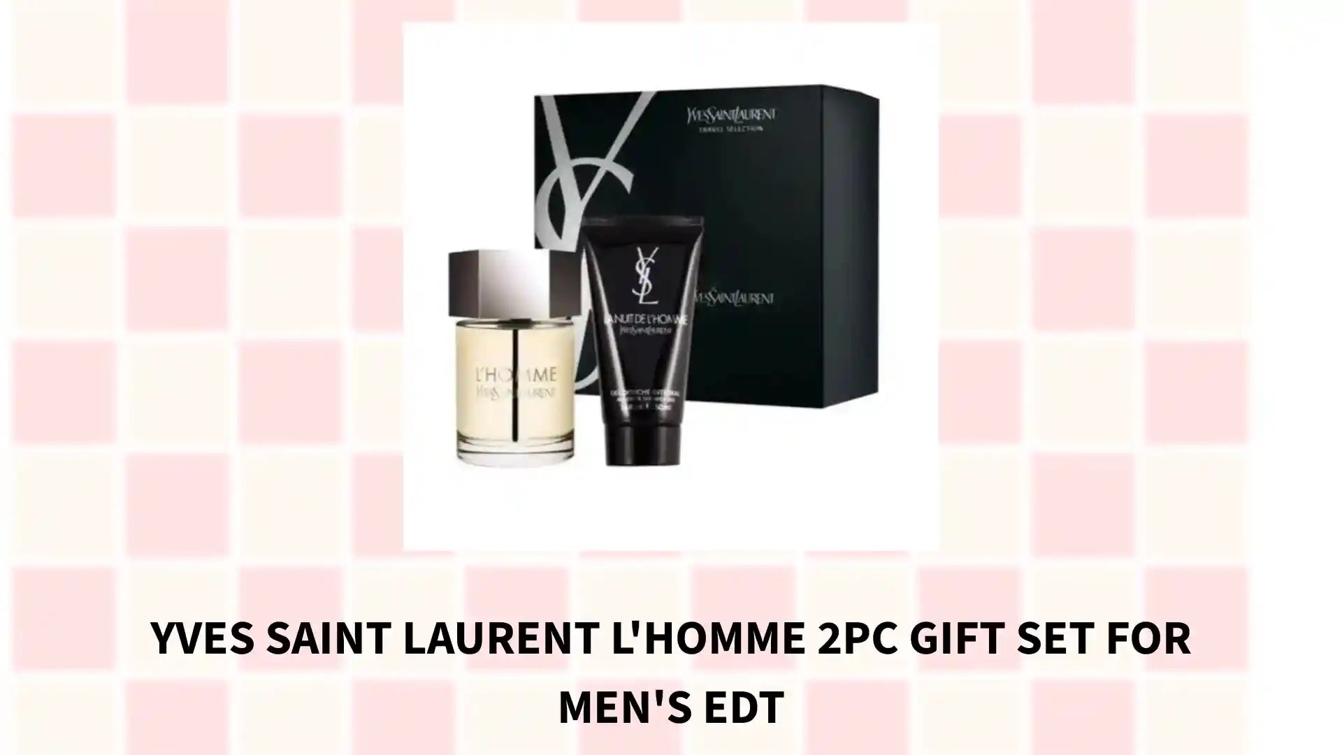 Yves Saint Laurent L'Homme 2pc Gift Set For Men's EDT by@Outfy