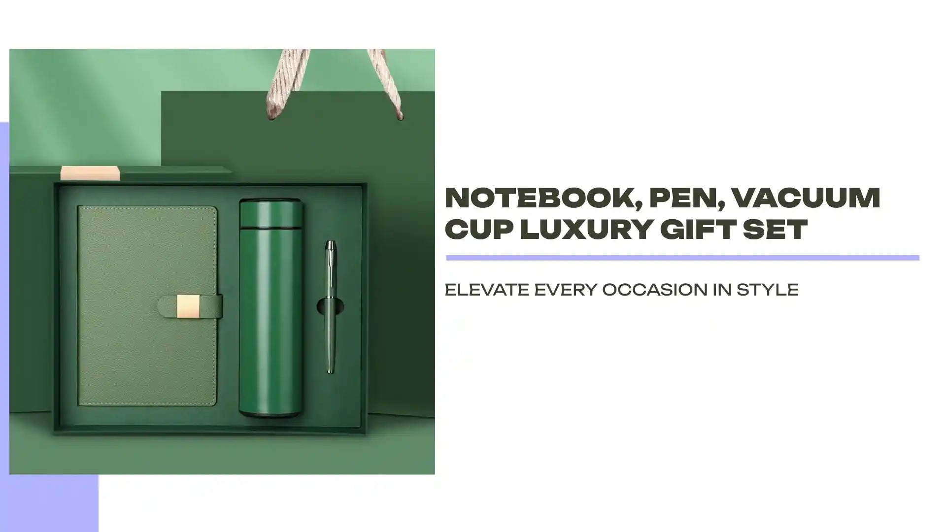Notebook, Pen, Vacuum Cup Luxury Gift Set by@Outfy