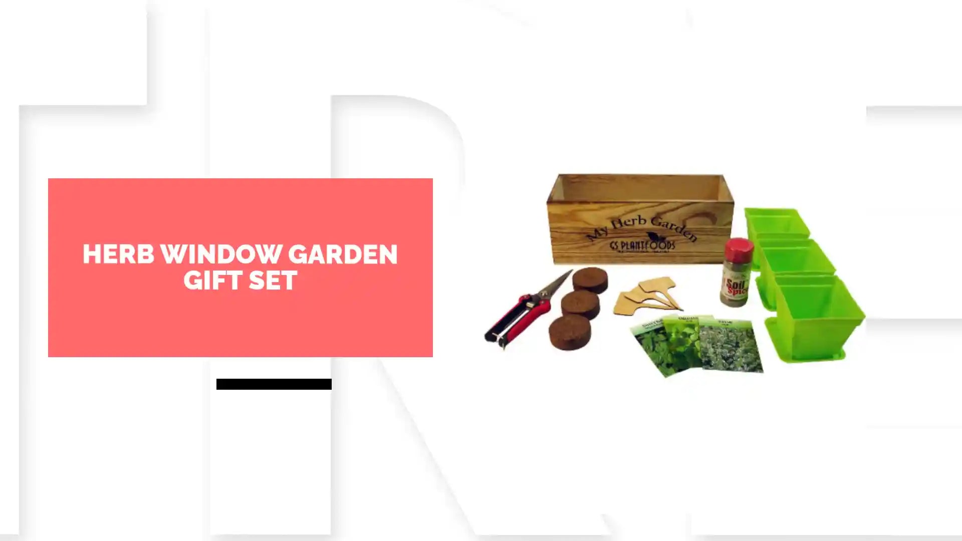 Herb Window Garden Gift Set by@Outfy