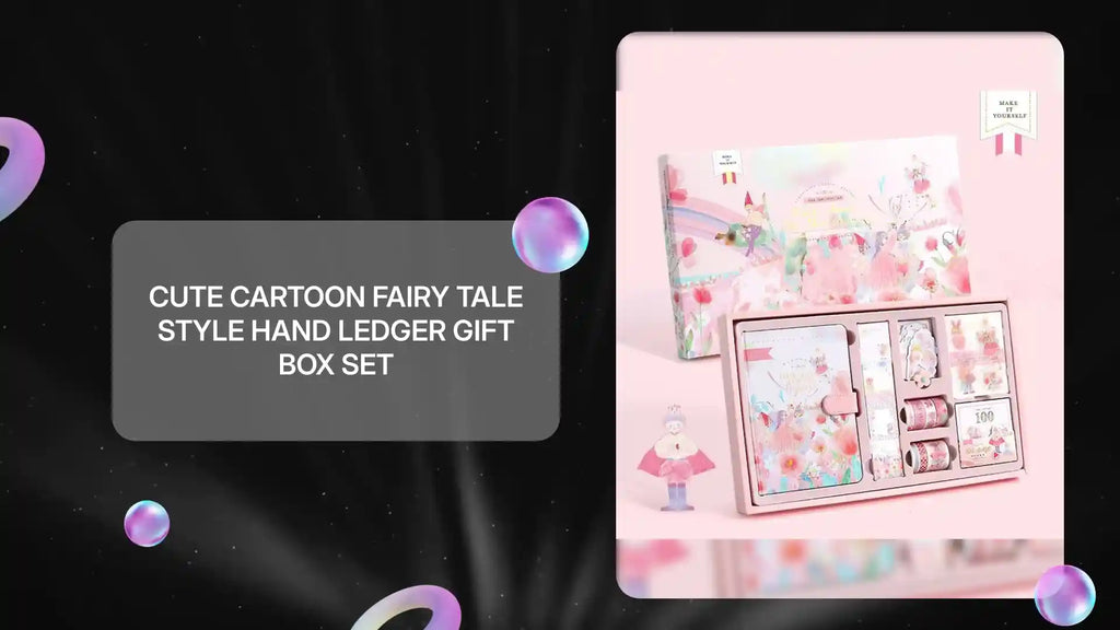 Cute Cartoon Fairy Tale Style Hand Ledger Gift Box Set by@Outfy