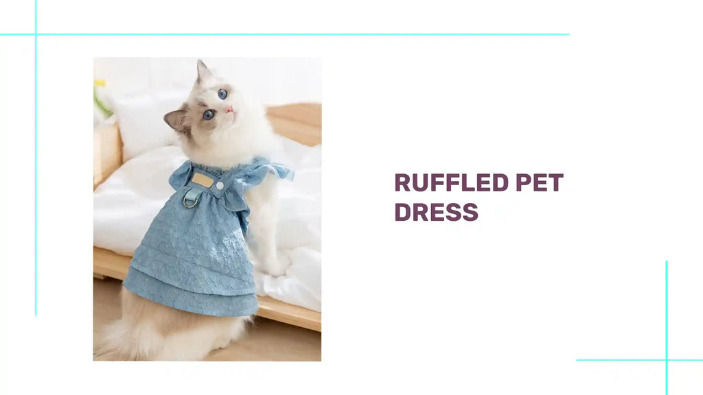 Ruffled Pet Dress by@Outfy