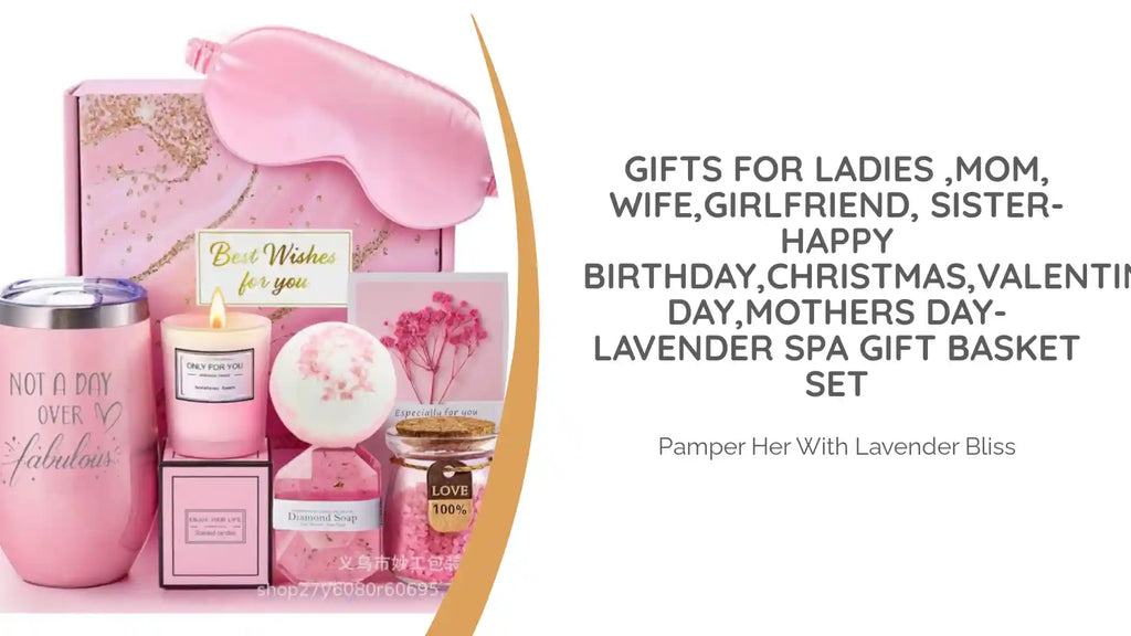 Gifts for Ladies ,Mom, Wife,Girlfriend, Sister-Happy Birthday,Christmas,Valentine's Day,Mothers Day-Lavender Spa Gift Basket Set by@Outfy