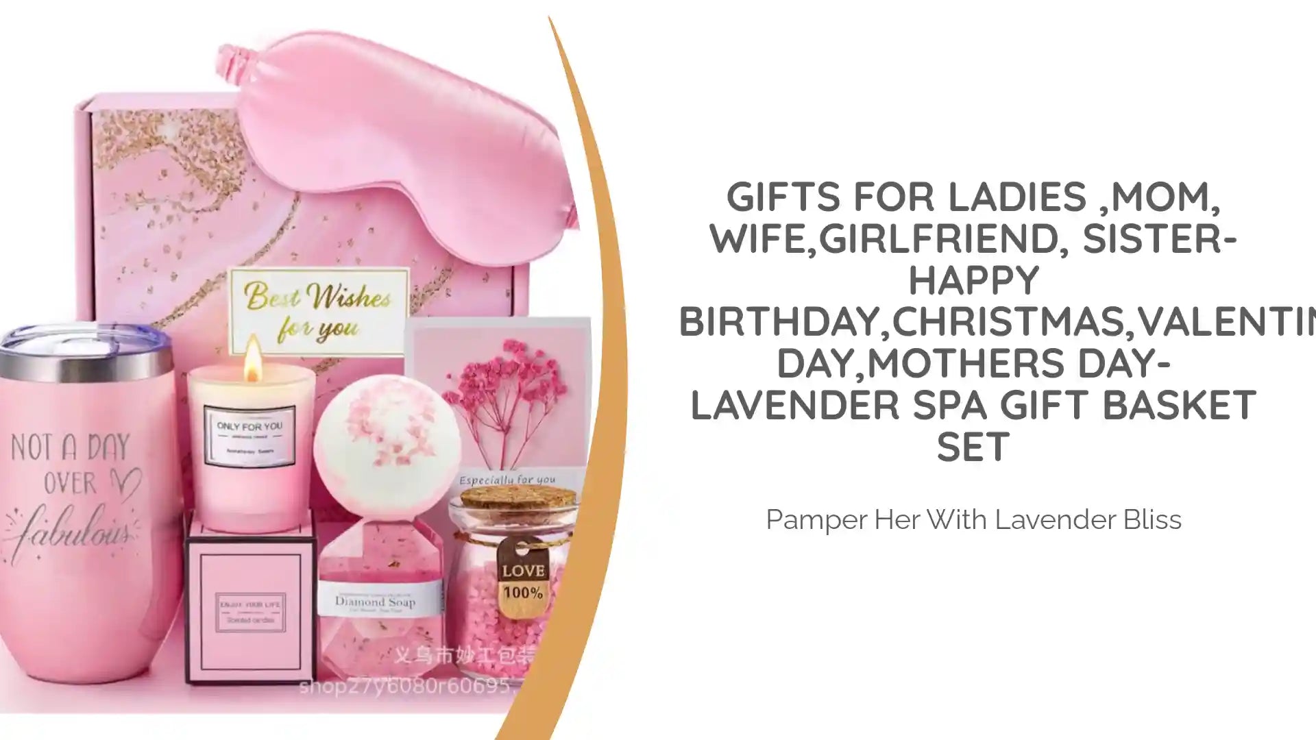 Gifts for Ladies ,Mom, Wife,Girlfriend, Sister-Happy Birthday,Christmas,Valentine's Day,Mothers Day-Lavender Spa Gift Basket Set by@Outfy