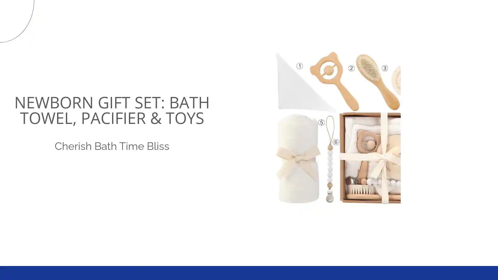 Newborn Gift Set: Bath Towel, Pacifier &amp; Toys by@Outfy