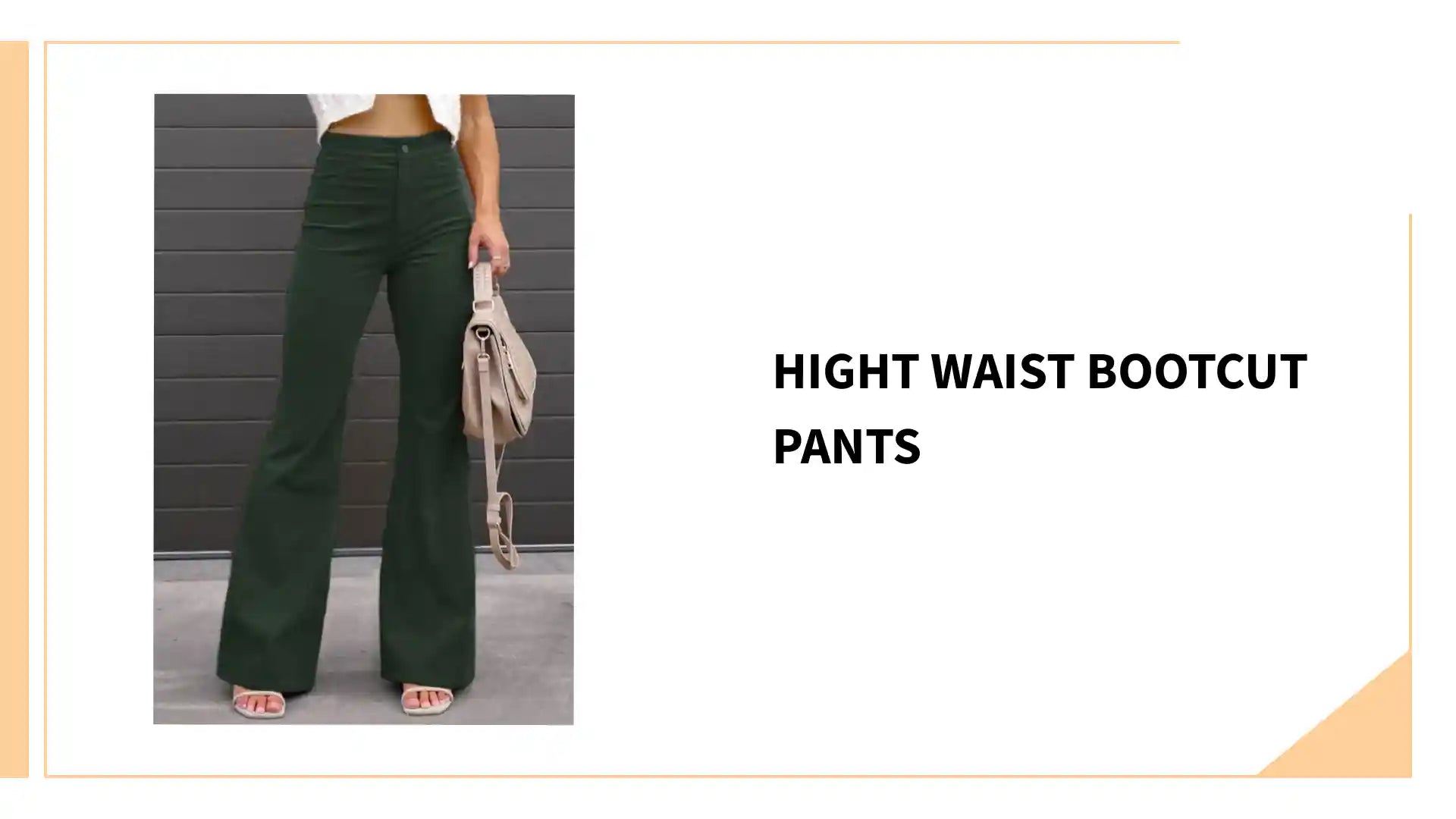 Hight Waist Bootcut Pants by@Outfy