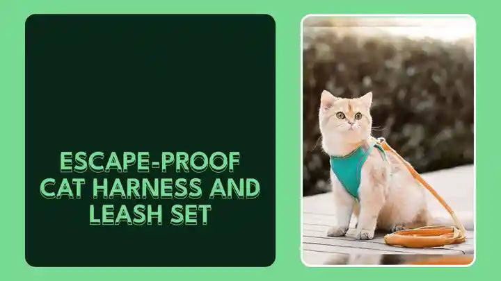 Escape-Proof Cat Harness and Leash Set by@Outfy