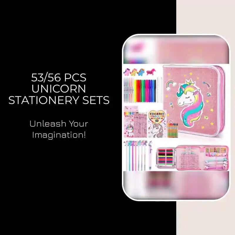 53/56 PCS Unicorn Stationery Sets by@Outfy