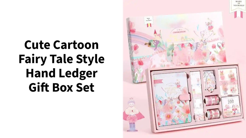 Cute Cartoon Fairy Tale Style Hand Ledger Gift Box Set by@Outfy
