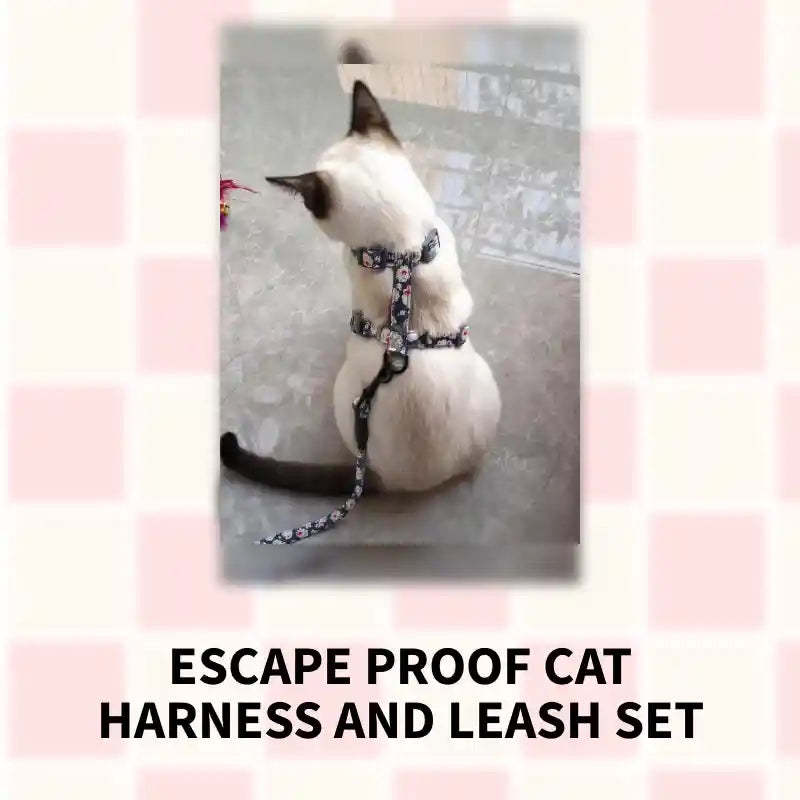 Escape Proof Cat Harness and Leash Set by@Outfy