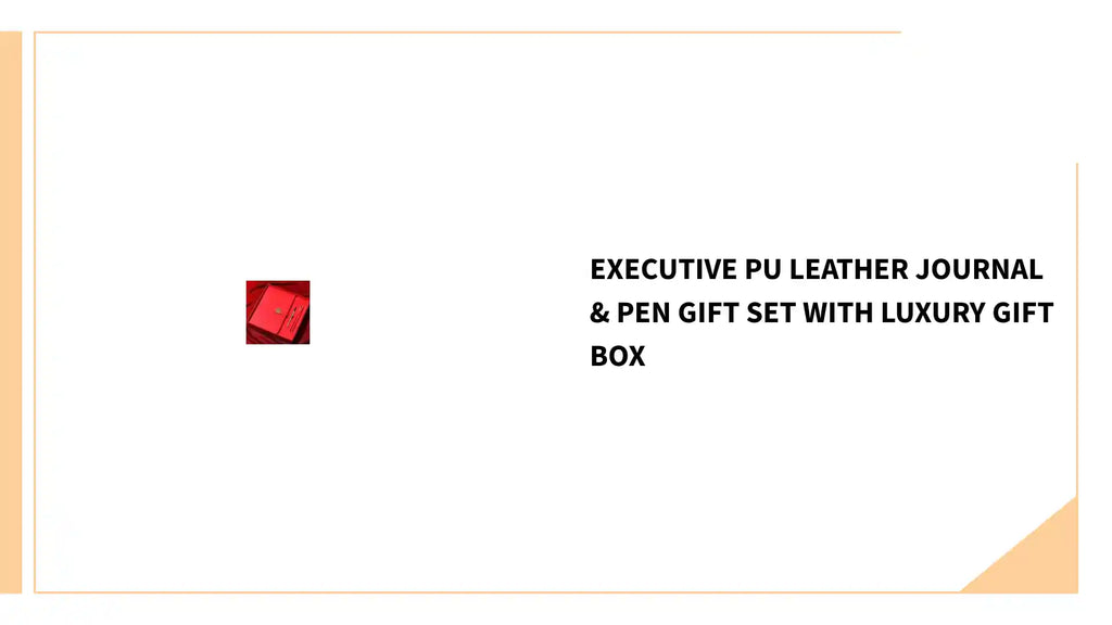 Executive PU Leather Journal &amp; Pen Gift Set with Luxury Gift Box by@Outfy
