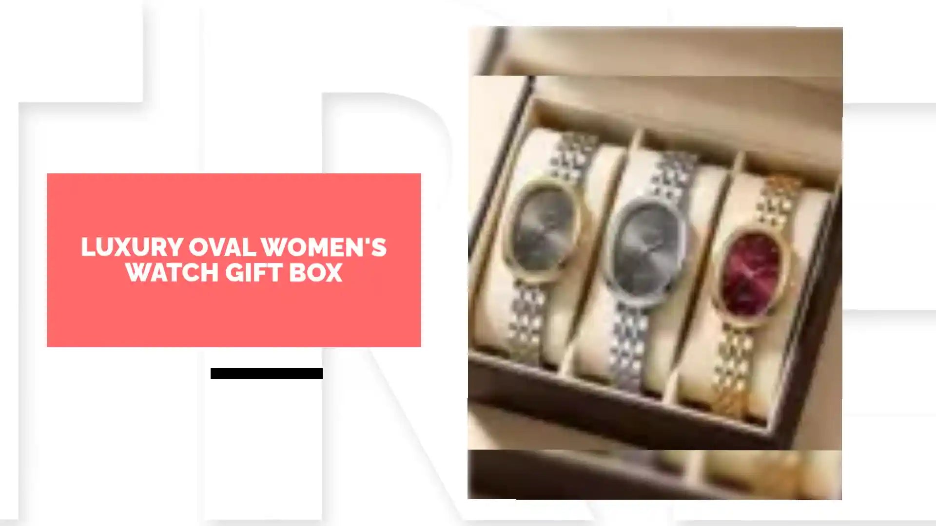 Luxury Oval Women's Watch Gift Box by@Outfy