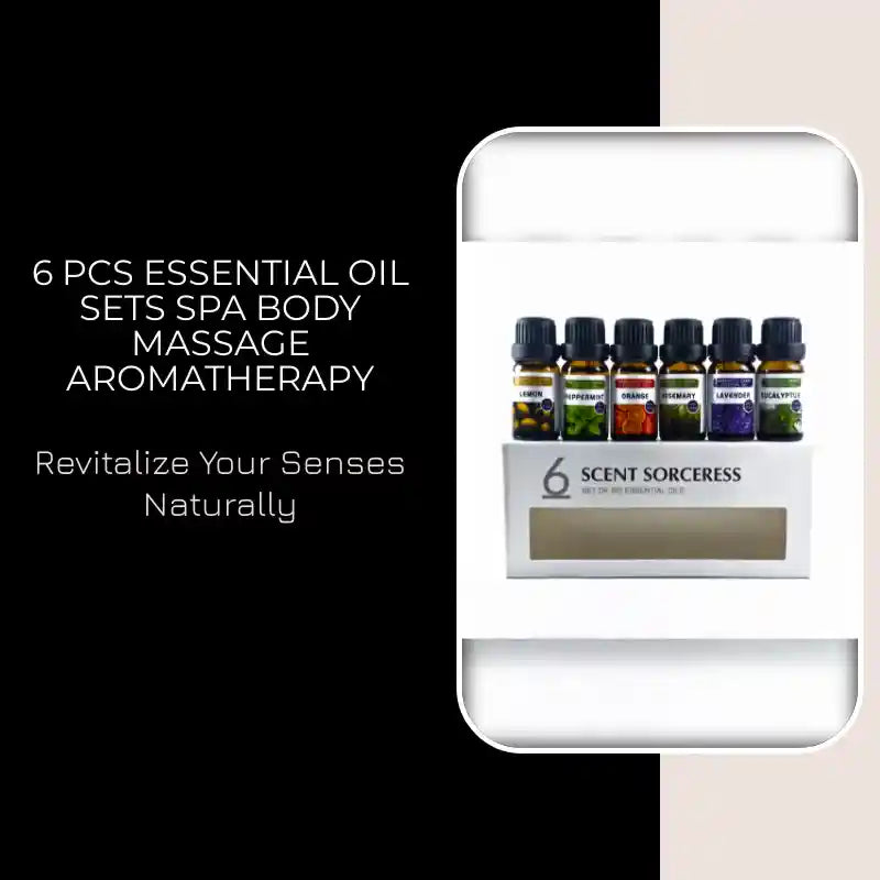 6 Pcs Essential Oil Sets Spa Body Massage Aromatherapy by@Outfy