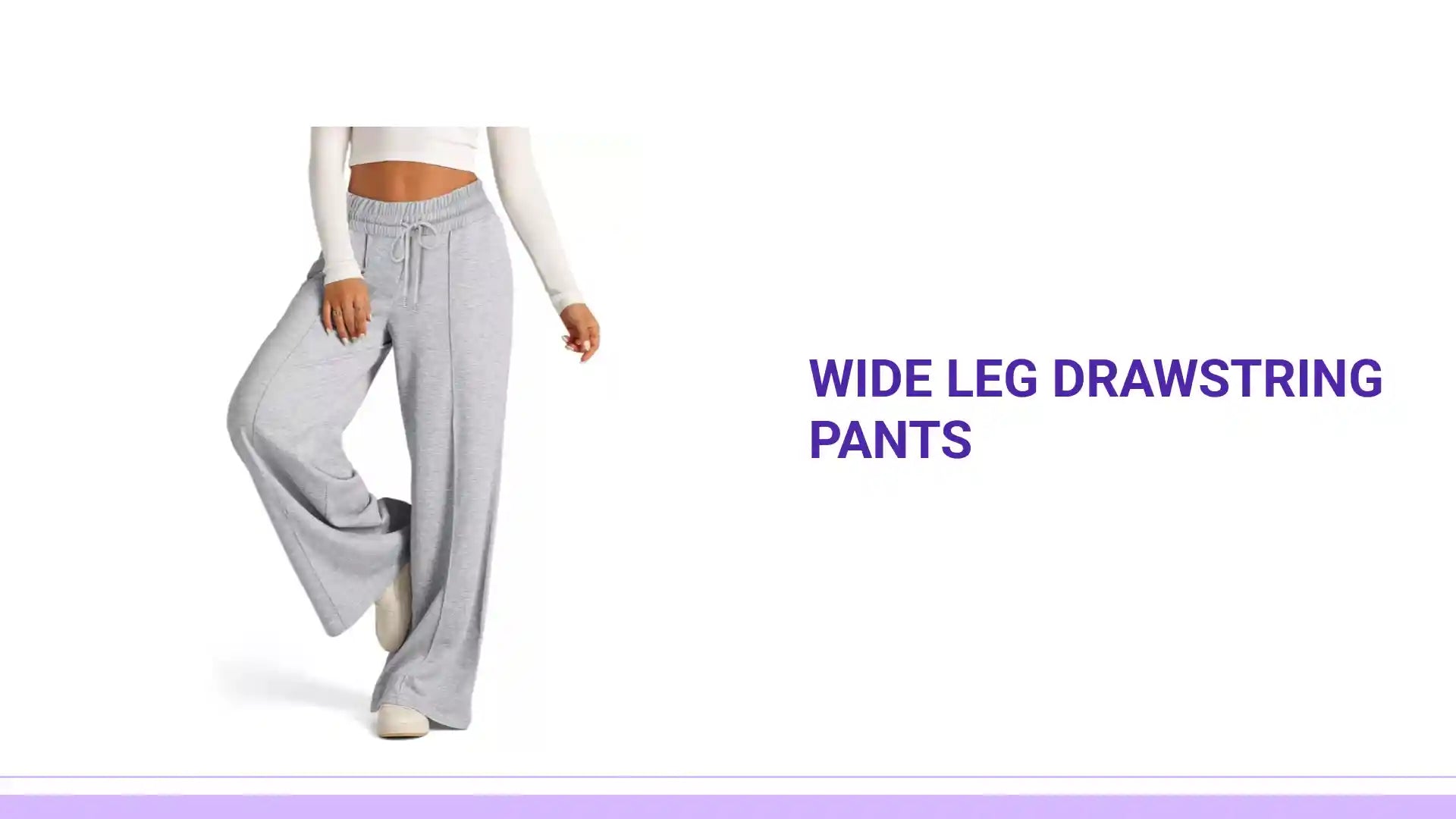 Wide Leg Drawstring Pants by@Outfy