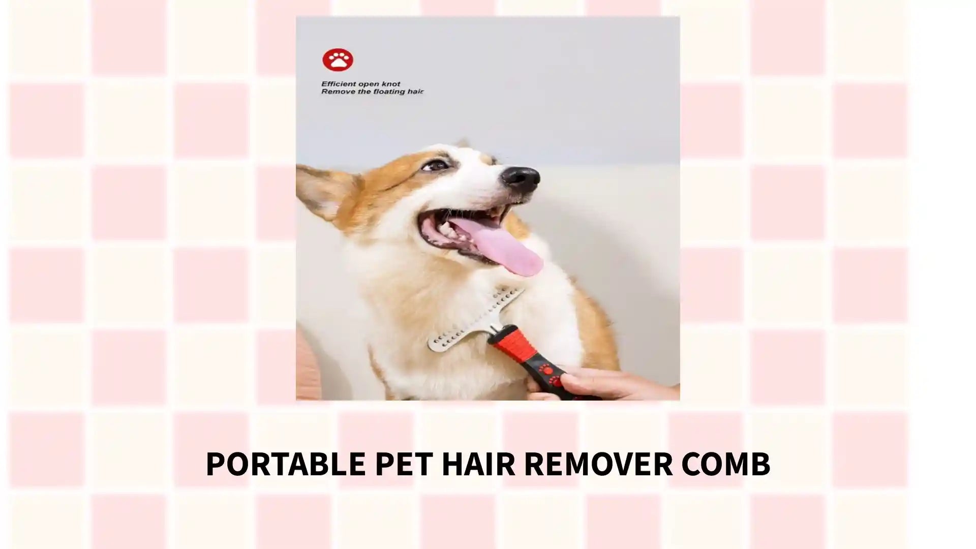 Portable Pet Hair Remover Comb by@Outfy