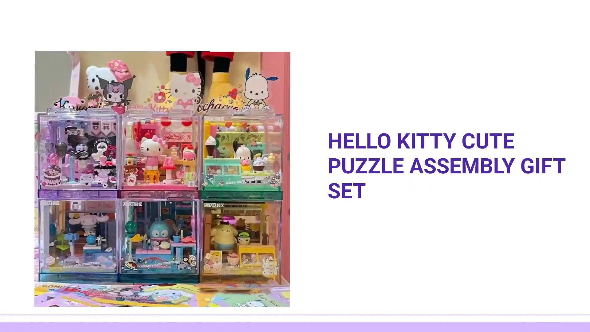 Hello Kitty Cute Puzzle Assembly Gift Set by@Outfy
