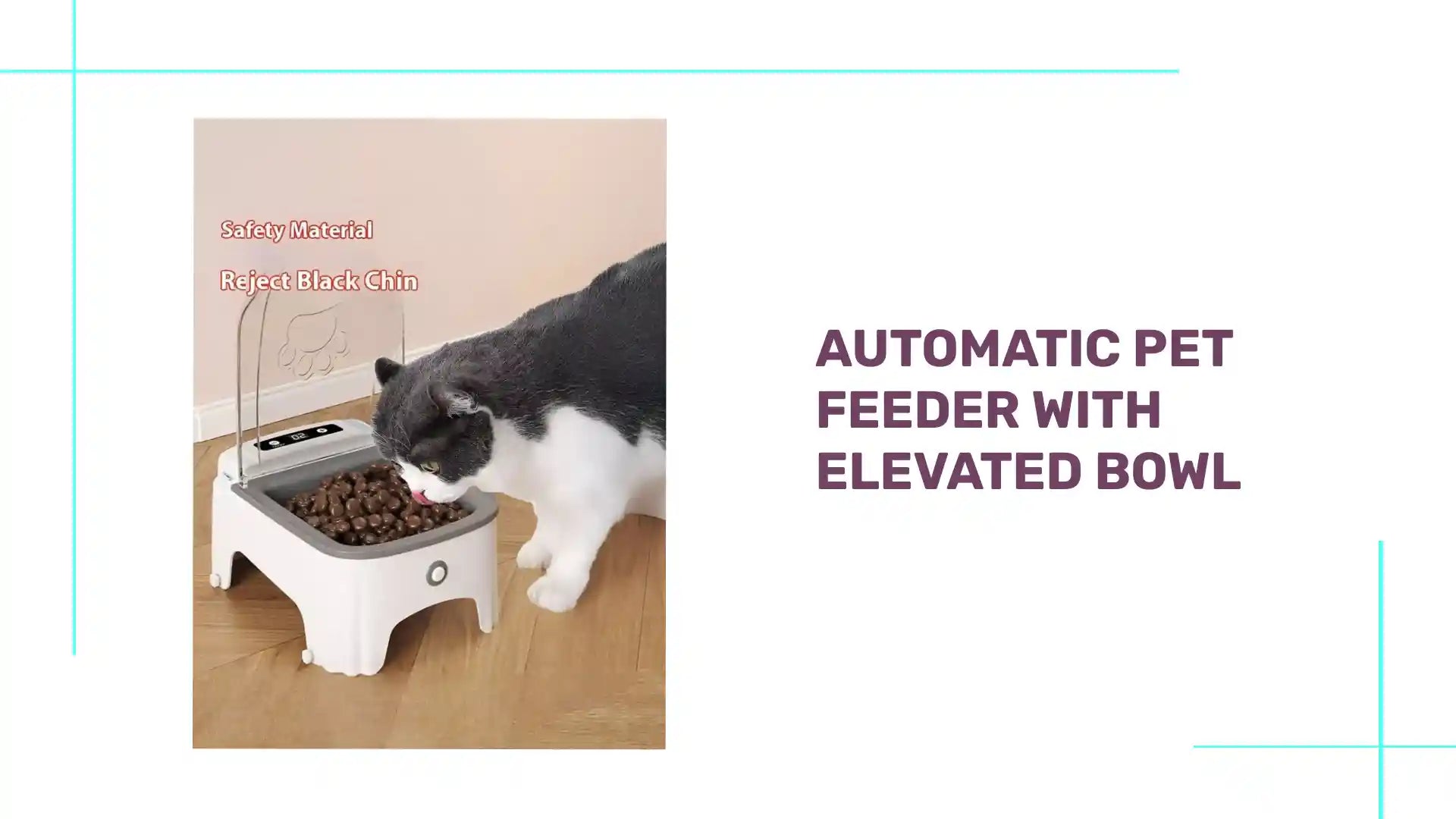 Automatic Pet Feeder with Elevated Bowl by@Outfy