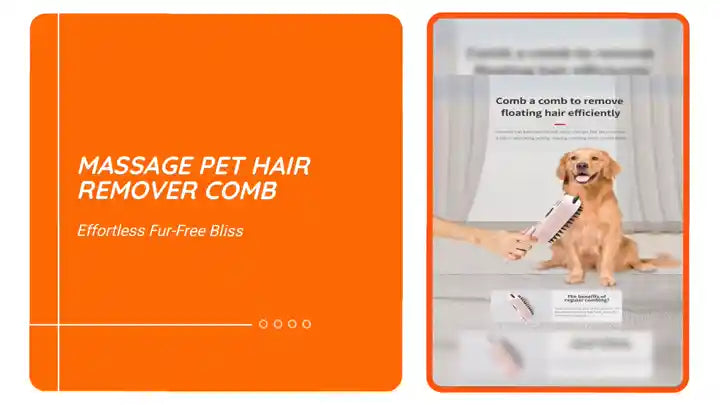 Massage Pet Hair Remover Comb by@Outfy