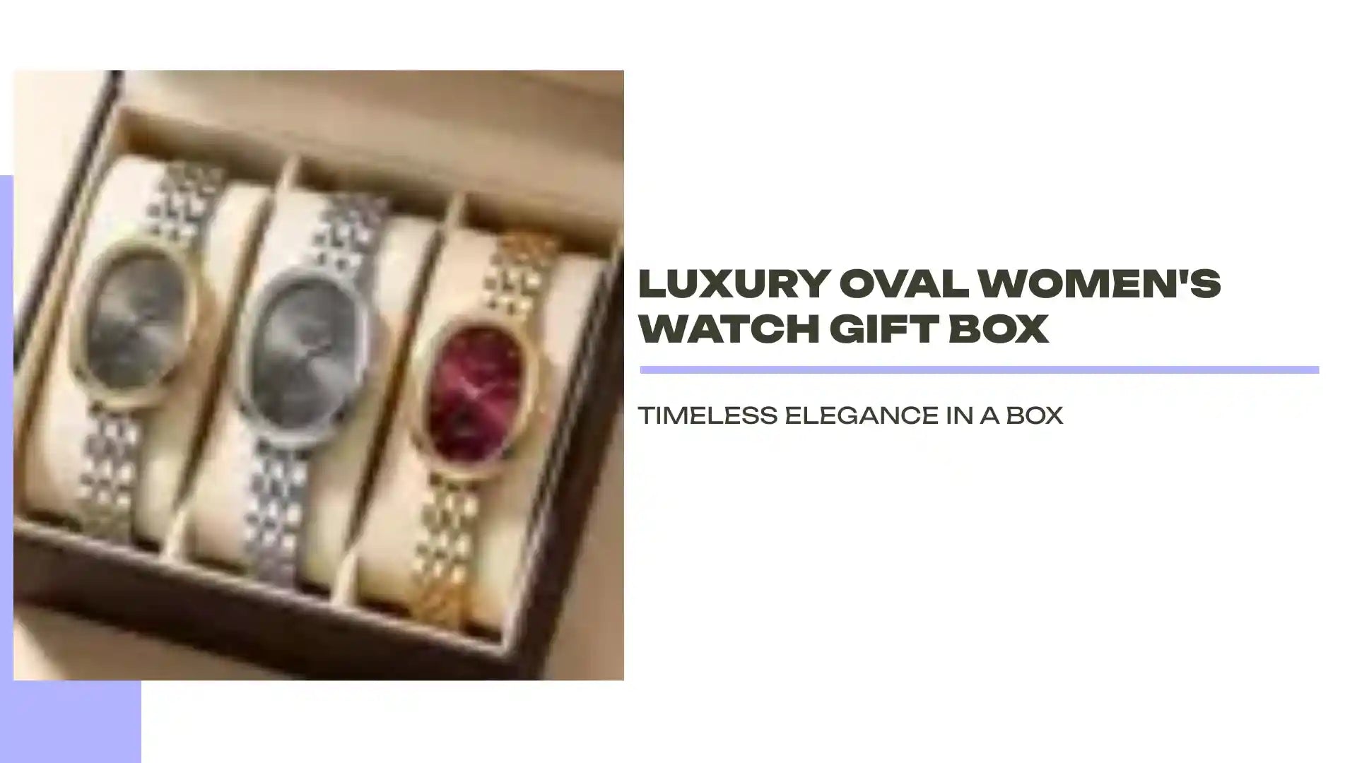 Luxury Oval Women's Watch Gift Box by@Outfy