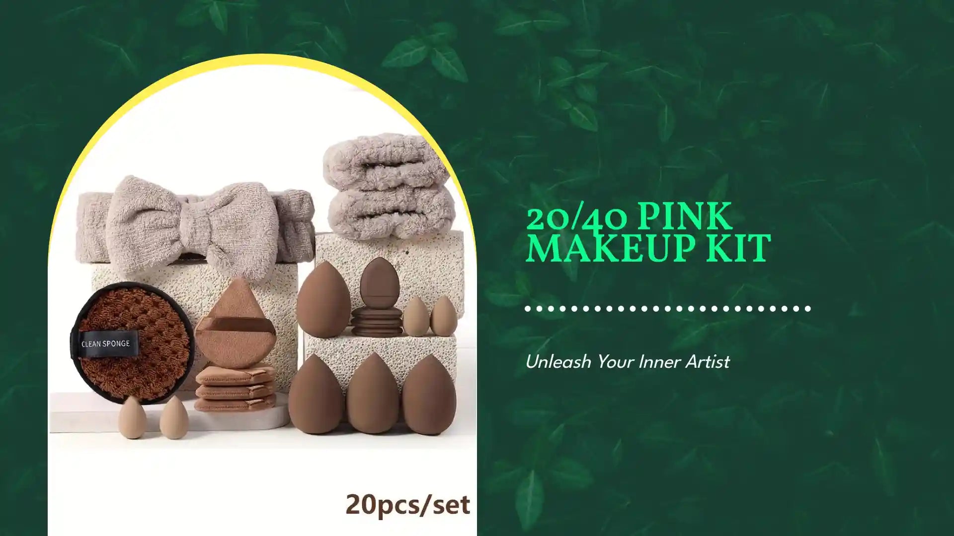 20/40 Pink Makeup kit by@Outfy
