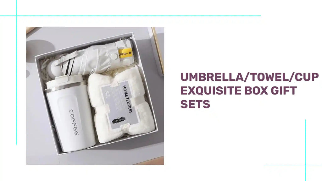 Umbrella/Towel/Cup Exquisite Box Gift Sets by@Outfy