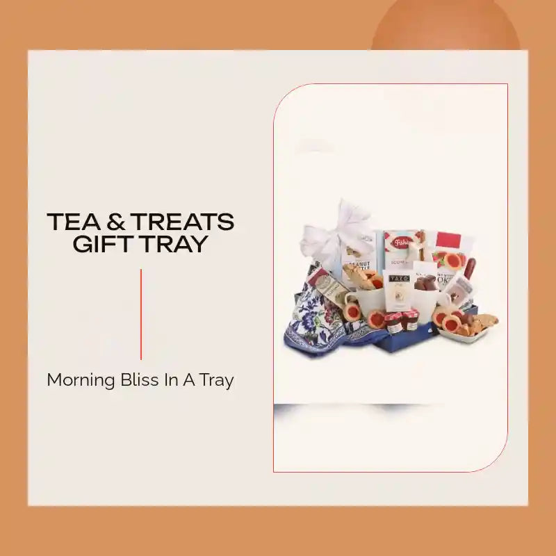 Tea & Treats Gift Tray by@Outfy