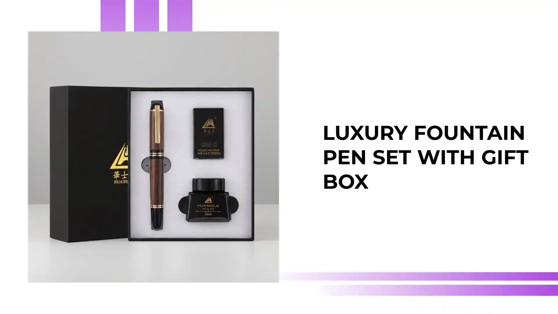 Luxury Fountain Pen Set with Gift Box by@Outfy