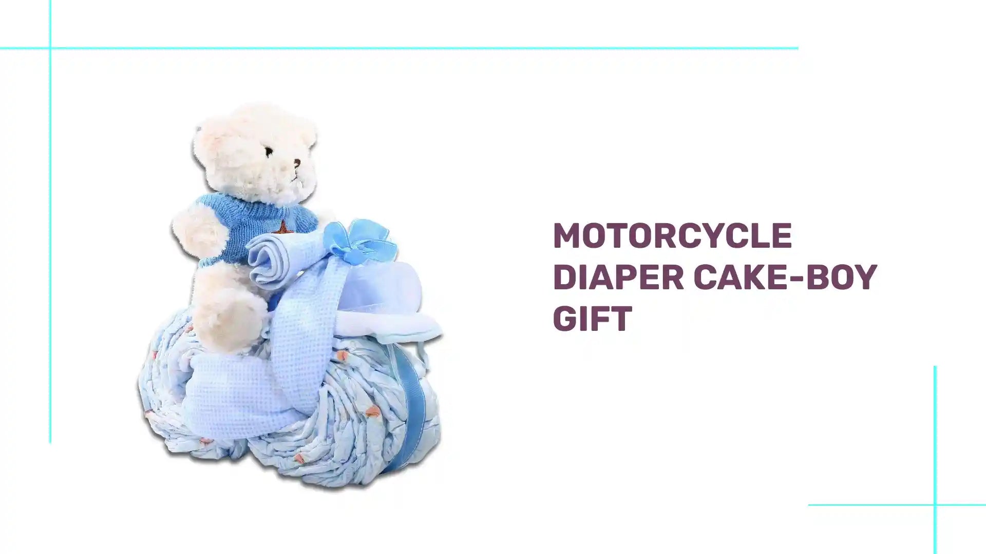 Motorcycle Diaper Cake-Boy Gift by@Outfy