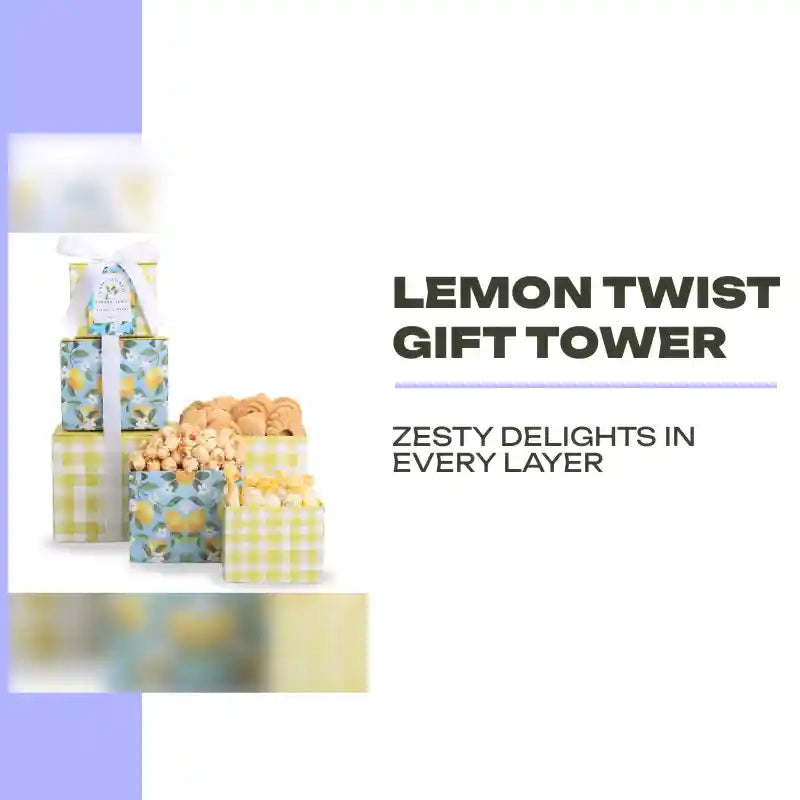 Lemon Twist Gift Tower by@Outfy
