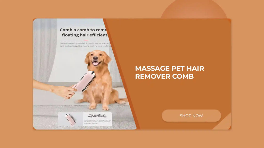Massage Pet Hair Remover Comb by@Outfy
