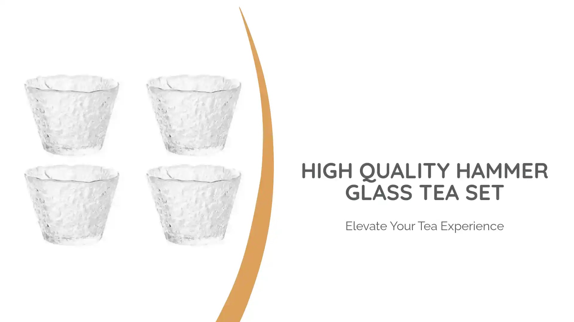 High Quality Hammer Glass Tea Set by@Outfy