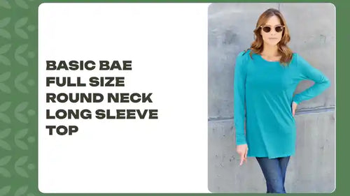 Basic Bae Full Size Round Neck Long Sleeve Top by@Outfy