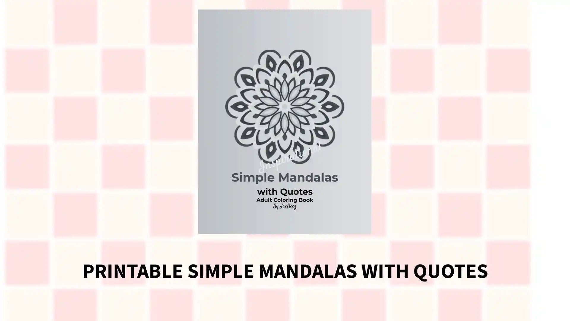Printable Simple Mandalas With Quotes by@Outfy
