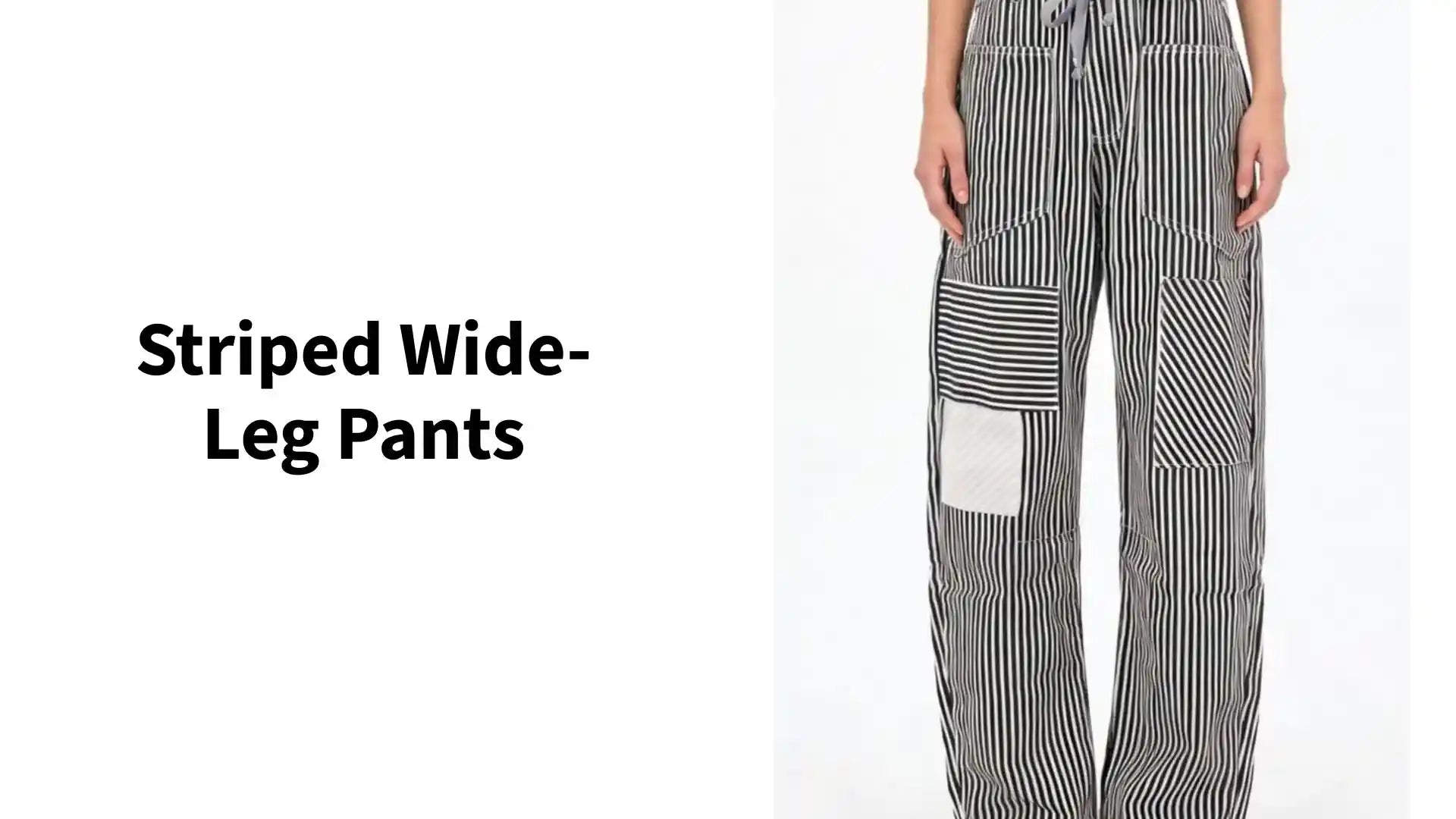 Striped Wide-Leg Pants by@Outfy
