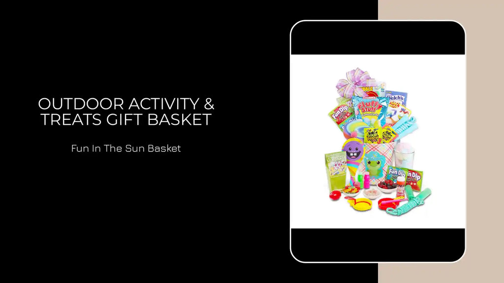 Outdoor Activity &amp; Treats Gift Basket by@Outfy
