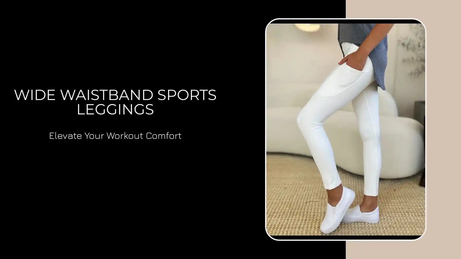Wide Waistband Sports Leggings by@Outfy