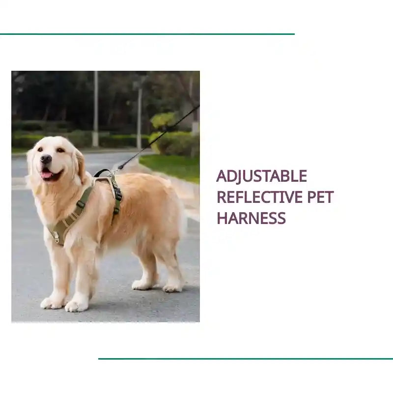 Adjustable Reflective Pet Harness by@Outfy