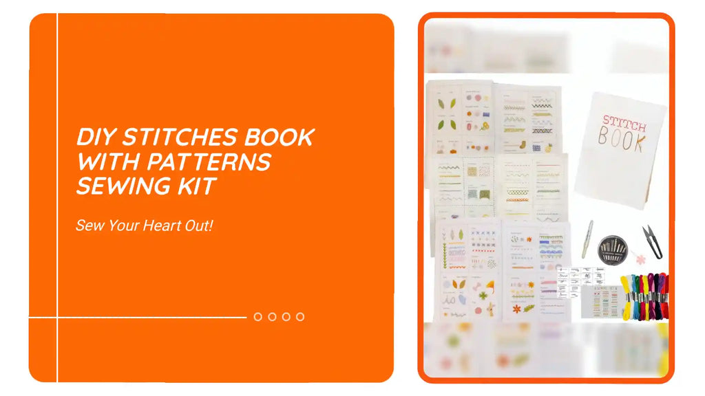 DIY Stitches Book with Patterns Sewing Kit by@Outfy