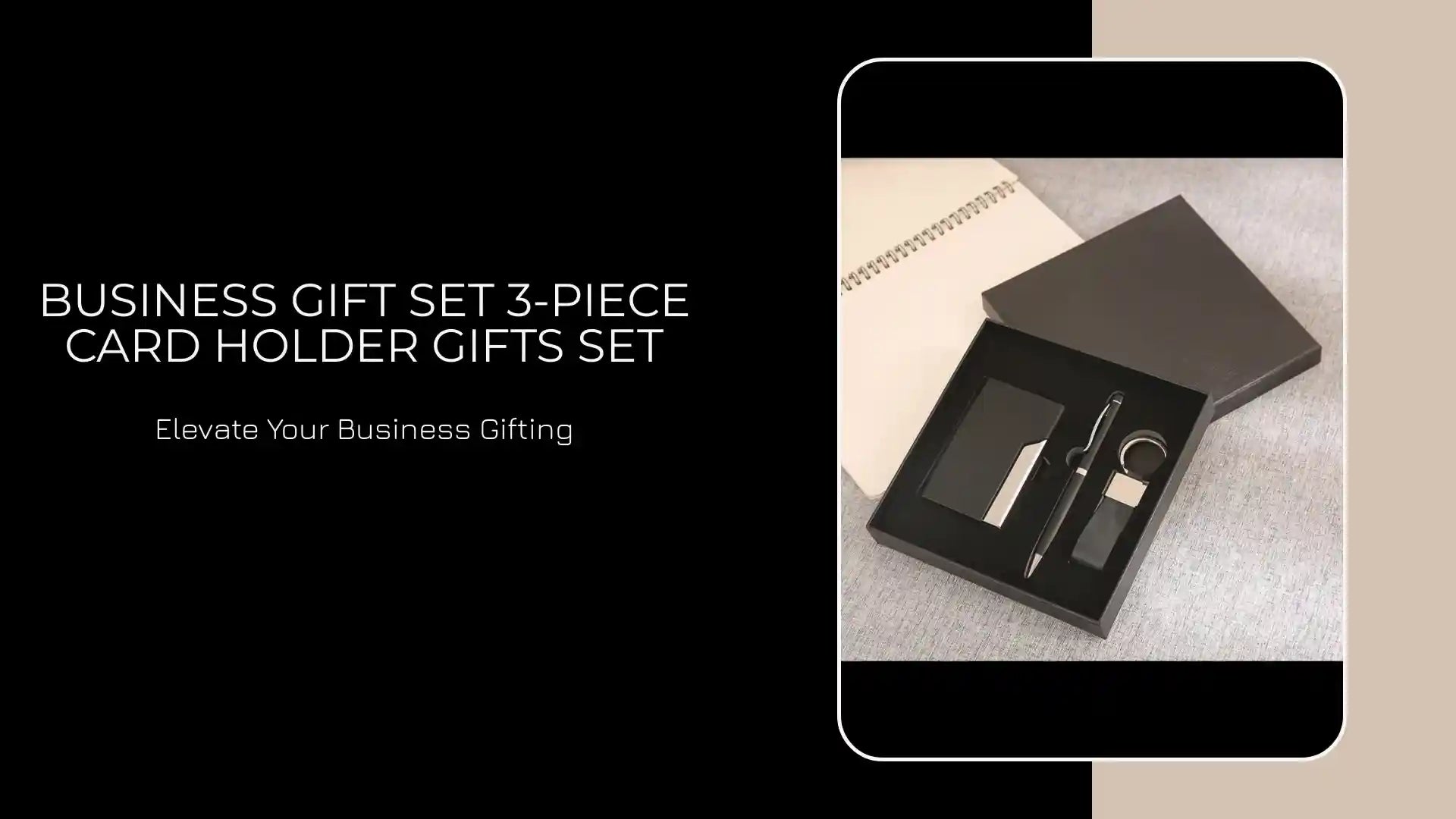 Business Gift Set 3-piece Card Holder Gifts Set by@Outfy