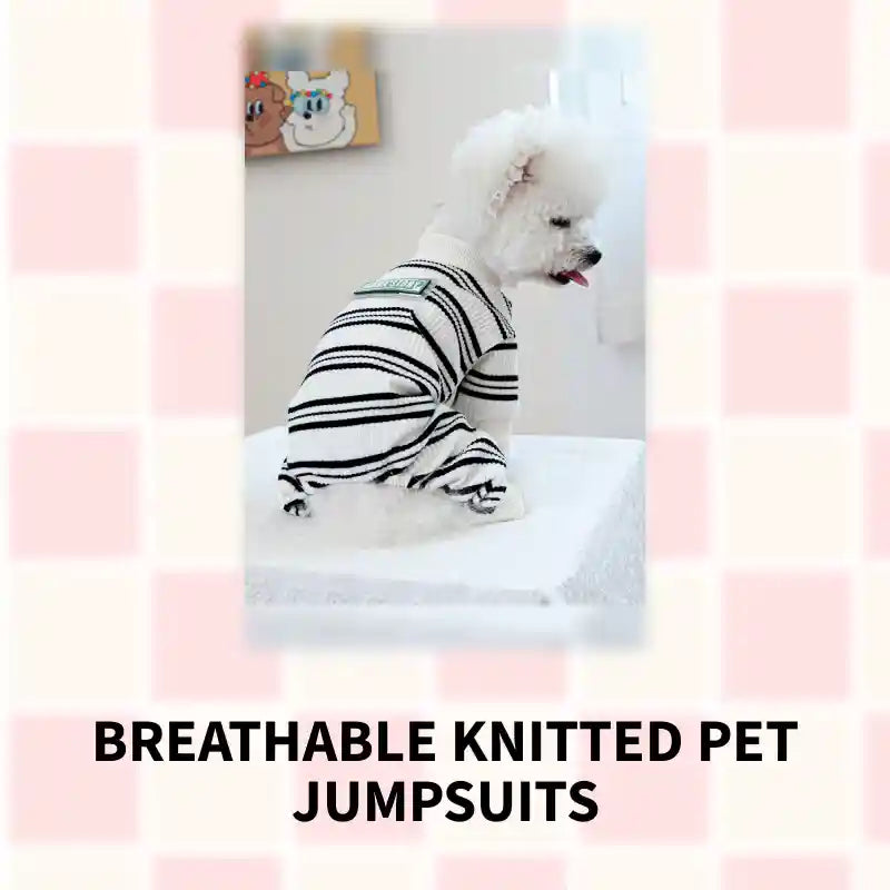 Breathable Knitted Pet Jumpsuits by@Outfy